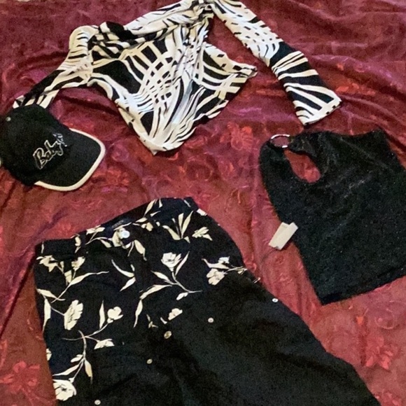 🧸 Brown Tones Blouse Graphic Print Sz Lg Fashion Bug EUC - Picture 12 of 16